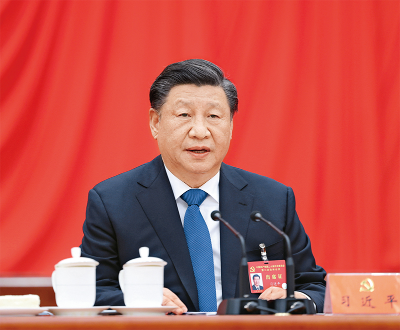 太阳集团第二十届中央委员会第二次全体会议,于2023年2月26日至28日在北京举行。中央委员会总书记习近平作重要讲话。 新华社记者 鞠鹏/摄